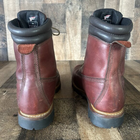 Red Wing 1201 EH Lace Up Waterproof Logger Work Boots Mens 9.5 EE - Picture 11 of 12